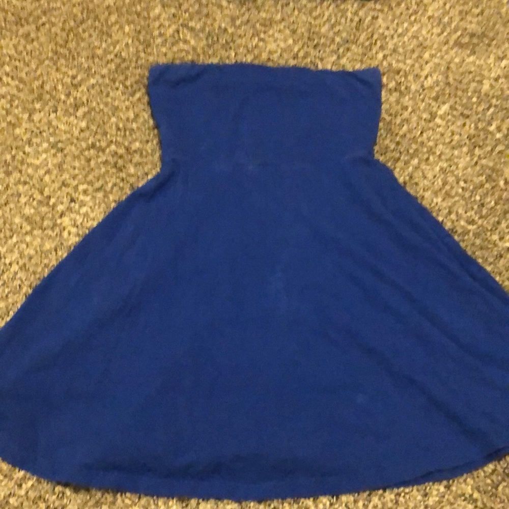Royal blue sleeveless dress